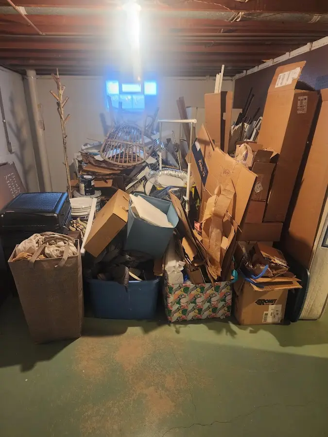 Roll-off dumpster container at job site for Construction Dumpster Rental in Sharonville